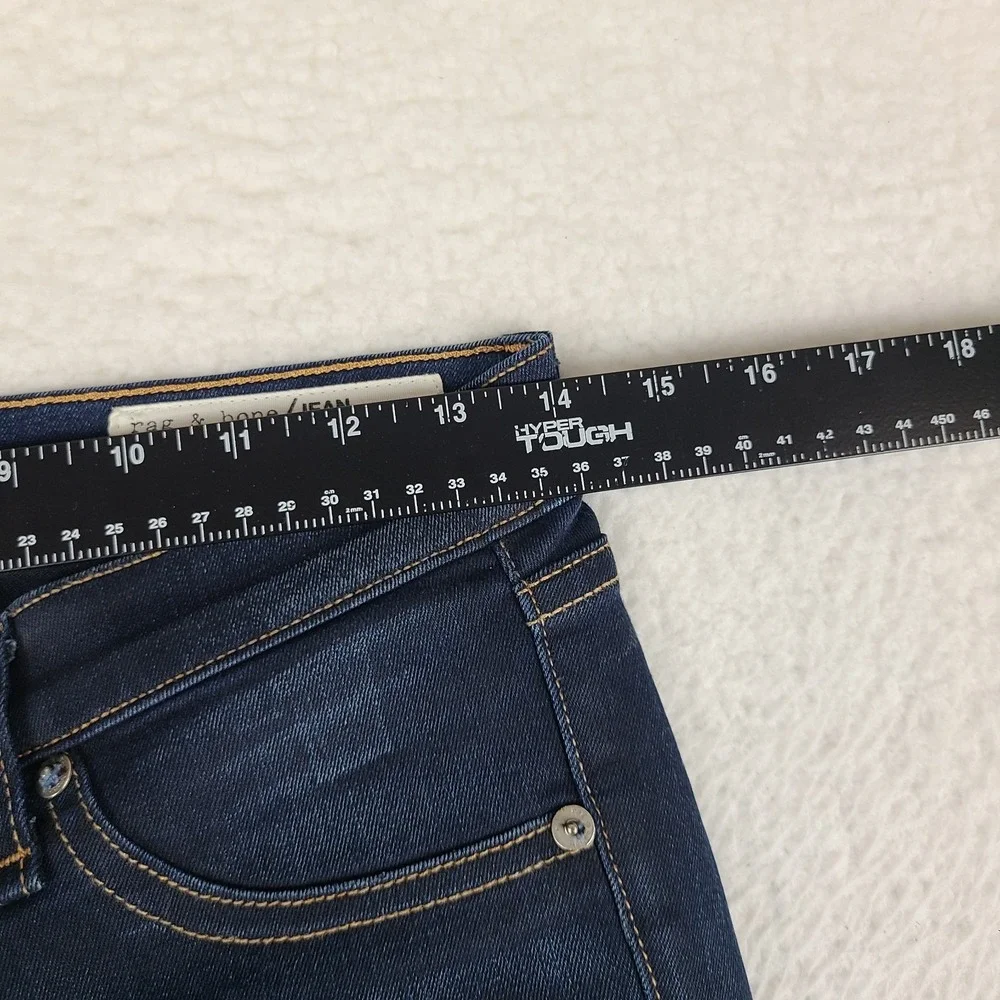 Rag & Bone Jeans Womens 27 Blue Skinny Dearborn Dark Wash Denim